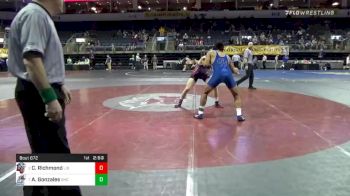 174 lbs Quarterfinal - Cody Richmond, Liberty University vs Andy Gonzales, Grays Harbor College