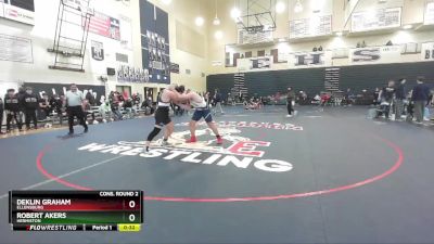 215 lbs Cons. Round 2 - Robert Akers, Hermiston vs Deklin Graham, Ellensburg