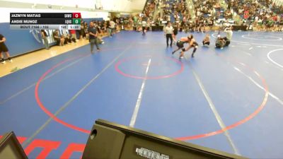 155 lbs Quarterfinal - Jazmyn Matias, Santa Ana Wrestling Club vs Andie Munoz, La Quinta High School