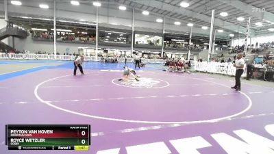 6-106 lbs Semifinal - Royce Wetzler, Cosby vs Peyton Van Hoven, Mountain View