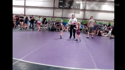 50 lbs Semis & 1st Wrestleback (8 Team) - Raylyn Lawrence, Mayhem WC Black vs Lacie Vee, Midwest Mat Catz