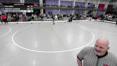 JR GIRLS HARDLUCK - 133.6-140.2 Champ. Round 2 - Sarah Novak, Grand Forks Gladiators Wrestling Club vs Aubrey Martin-Hall, Raw Wrestling Club