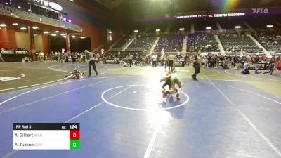 83 lbs Rr Rnd 3 - Anthony Gilbert, Bear Cave vs Ashton Tuzson, Scottsbluff WC