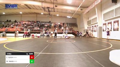 170 lbs Consolation - Zane Upton, Mannford High School vs Wyatt Webb, Bristow High School