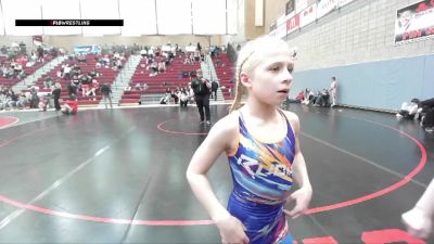 67 lbs Round 2 - Isabella Brown, Team Real Life Wrestling vs Kinley Leonard, Lakeland Wrestling Club