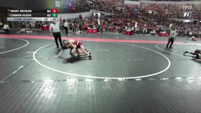 115 lbs Cons. Round 2 - Connor Olson, Ncs vs Henry Metzler, De Pere