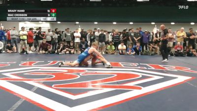 150 lbs Consi Of 8 #2 - Brady Hand, VA vs Mac Crosson, IA