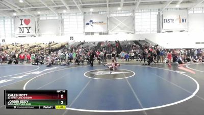 120 lbs Quarterfinal - Caleb Mott, B2 Wrestling Academy vs Jordin Eddy, WRCL Wrestling Club