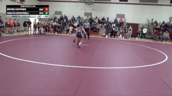 113-115 lbs 1st Place Match - Brynn Hoppner, Mount Vernon Girls vs Adalyn McDowell, West Delaware Girls