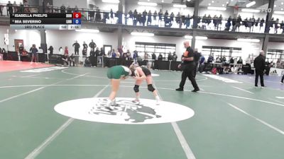 114 lbs 3rd Place - Isabella Phelps, Sidney Sabers vs Mia Severino, Lindenhurst