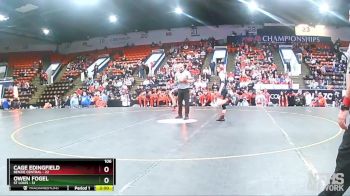 106 lbs Semifinals (8 Team) - Cage Edingfield, Benzie Central vs Owen Fogel, St Louis