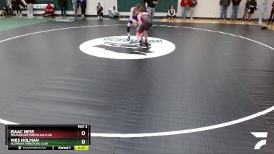 117 lbs Cons. Round 1 - Wes Holman, Glenrock Wrestling Club vs Isaac Ness, Team Braves Wrestling Club