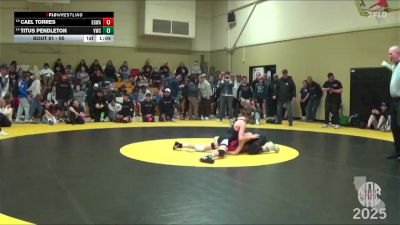 95 lbs Champ. Round 1 - Cael Torres, Elk Grove Wrestling Academy vs Titus Pendleton, Vacaville Wrestling Club