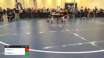 95 lbs Quarterfinal - Luca Coury, Upper St. Clair vs Michael Ruane, Franklin Regional