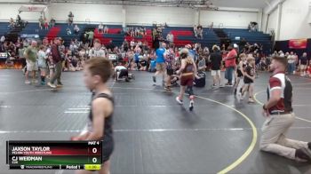 107 lbs Quarterfinal - Cj Weidman, C2X vs Jaxson Taylor, Pelion Youth Wrestling