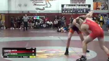 160 lbs Quarterfinal - Logan Barboa, Aztec vs Cooper Hatch, Arbor View