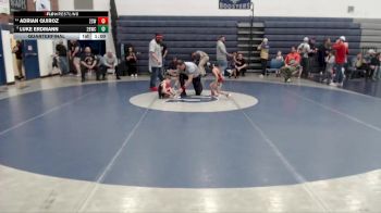 40 lbs Quarterfinal - Adrian Quiroz, 208 Spartan WC vs Luke Erdmann, 208 Badgers Wrestling Club