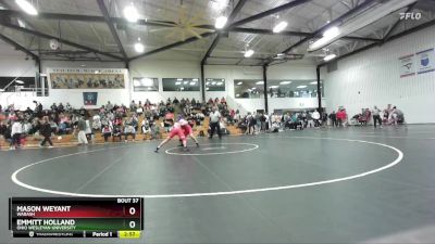 141 lbs Champ. Round 2 - Mason Weyant, Wabash vs Emmitt Holland, Ohio Wesleyan University