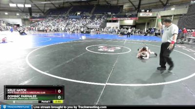 67 lbs Cons. Round 1 - Dominic Parmalee, Punisher Wrestling Company vs Kruz Hatch, White River Hornets Wrestling Club