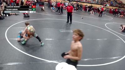 86 lbs Quarters - Carson Bushey, Suples Wrestling Club vs Elijah Jarvis, Team Real Life Wrestling
