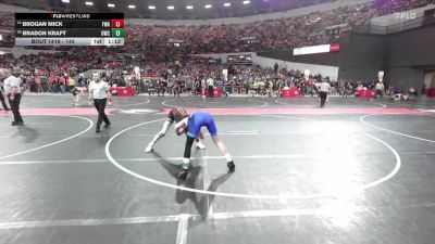 145 lbs Cons. Round 2 - Brogan Mick, Fennimore Wrestling Association vs Bradon Kraft, Oconomowoc Wrestling Club