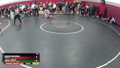 132 lbs Quarterfinal - Diego Brito, Granite Hills (El Cajon) vs Mateo Becerra, Liberty