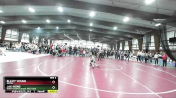51 lbs Cons. Round 5 - Elliot Young, Uintah vs Jax Irons, North Sanpete Hawk Wrestling