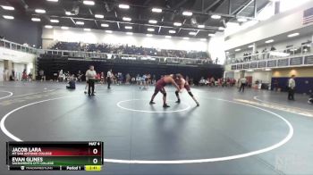 285 lbs Quarterfinal - Evan Glines, Sacramento City College vs Jacob Lara, Mt San Antonio College