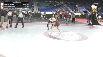 120 lbs Round Of 32 - Carter Blake, Hampden Charter High vs Logan Souza, Whittier