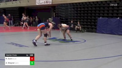 158 lbs Quarterfinal - Riley Dunn, Bloomsbury, NJ vs Abigail Wagner, Sayre, PA