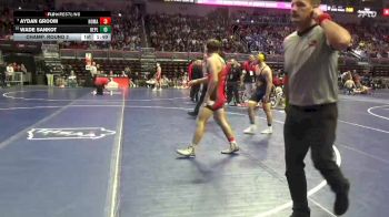 1A-150 lbs Champ. Round 2 - Aydan Groom, North Mahaska vs Wade Sankot, Belle Plaine