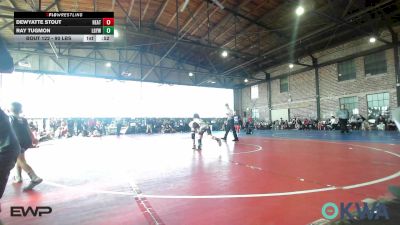 90 lbs Semifinal - Dewyatte Stout, Heat vs Ray Tugmon, Locust Grove Youth Wrestling