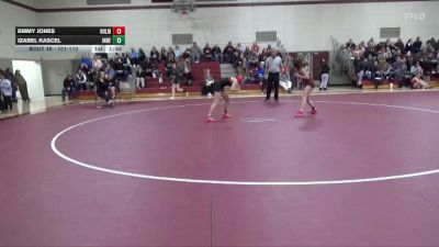 101-110 lbs 1st Place Match - Emmy Jones, Cedar Falls Holmes Girls vs Izabel Kascel, Independence Girls