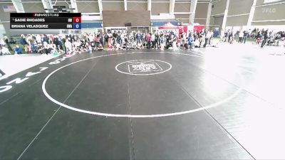 115 lbs Semifinal - Sadie Rhoades, Uintah Wrestling vs Briana Velasquez, Sanderson Wrestling Academy