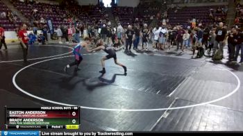 88 lbs Cons. Round 2 - Brady Anderson, Pikes Peak Warriors Wrestling vs Easton Anderson, Nebraska Wrestling Academy