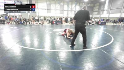 U23 Women - 65 lbs Cons. Round 5 - Megan Irwin, CA vs Janie Houser, CA