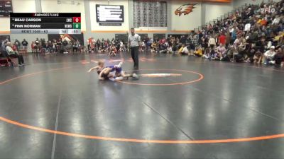 63 lbs Cons. Round 1 - Finn Norman, North Liberty Wrestling Club vs Beau Carson, Lynx Wrestling Club