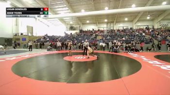 138 lbs Cons. Round 3 - Adam Young, Davis vs Logan Gonzales, Bishop Kelly