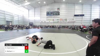 130 lbs Consi Of 8 #1 - Dreyden Espinueva, Methods vs Elijah Rothert, Silverback WC