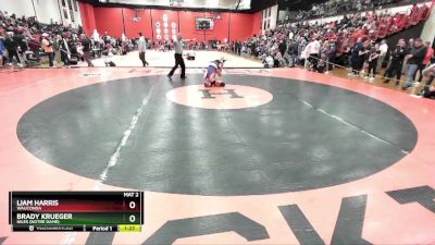 132 lbs Cons. Round 1 - Brady Krueger, Niles (NOTRE DAME) vs Liam Harris, WAUCONDA