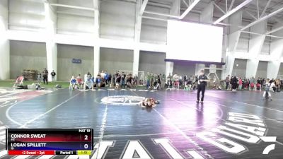 70 lbs Quarterfinal - Connor Sweat, MT vs Logan Spillett, ID
