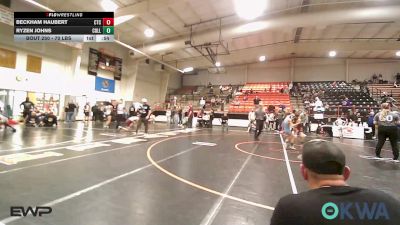 70 lbs Final - Beckham Haubert, Cleveland Takedown vs Ryzen Johns, Collinsville Cardinal Youth Wrestling