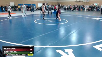 120lbs Champ. Round 2 - Amanda Lillie, White River (Girls) vs Gurnoor K. Gill, Blaine (Girls)