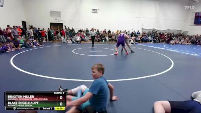 182-192 lbs Round 1 - Braxton Miller, Glenrock Intermediate Middle School vs Blake Engelhaupt, Alliance Middle School