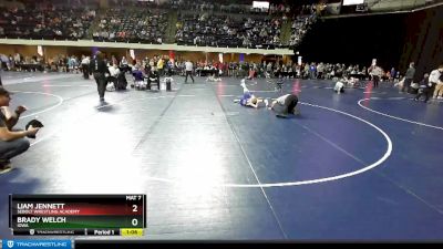 82 lbs Semifinal - Liam Jennett, Sebolt Wrestling Academy vs Brady Welch, Iowa