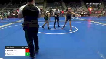 123 lbs Consolation - Lexi Hennick, Central City Wildcats vs Deana Peterson, Standfast Wrestling