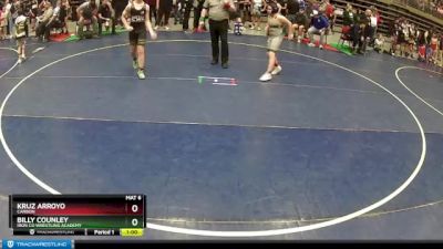 130 lbs Cons. Round 3 - Billy Counley, Iron Co Wrestling Academy vs Kruz Arroyo, CARBON