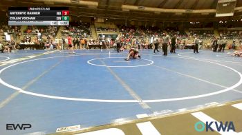 90 lbs 2nd Place - Anterryo Banner, HURRICANE WRESTLING ACADEMY vs Collin Yocham, Coweta Tiger Wrestling