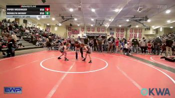 67 lbs Rr Rnd 1 - Piper Weisinger, Wyandotte Youth Wrestling vs Roselyn Mosby, Wyandotte Youth Wrestling