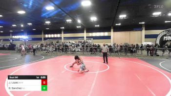 123 lbs Consi Of 16 #2 - Jacob Lopez, Beat The Streets LA vs Gunner Sanchez, All In Wr Ac